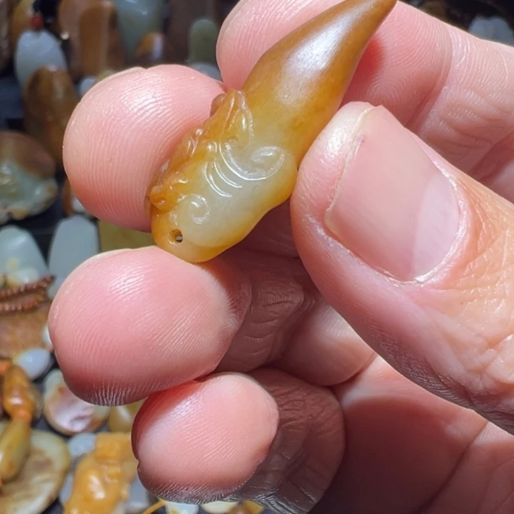 和田玉吊坠(不含链)未镶嵌大***郑