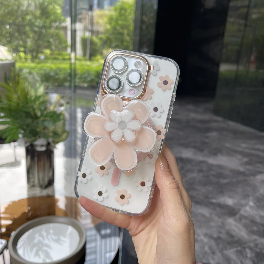 「小雏菊磁吸壳」超美适用于苹果手机磁吸壳