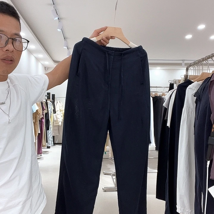 M码，腰围68-78一百亚麻裤