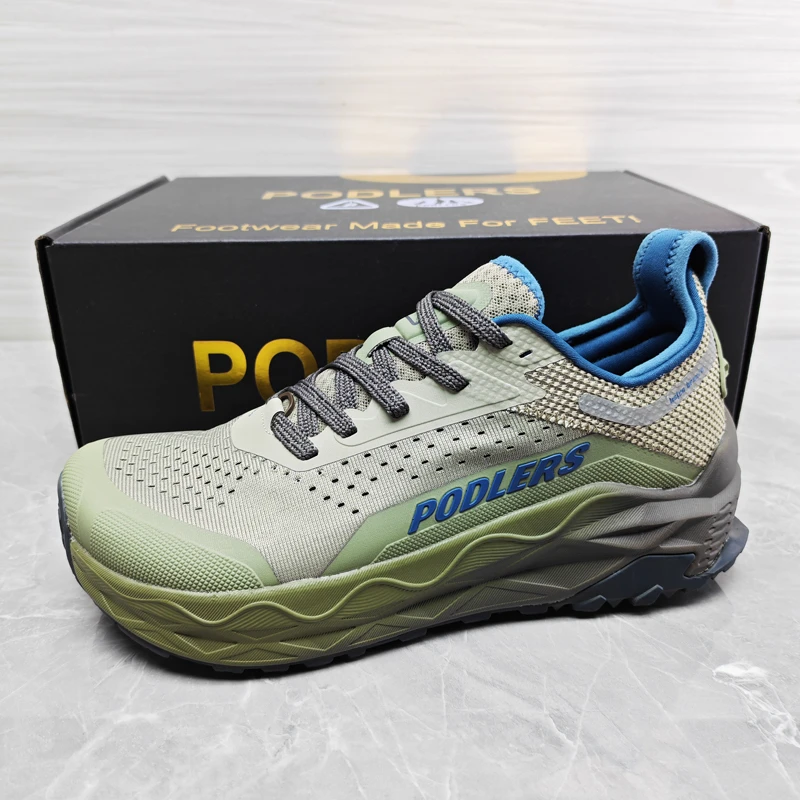 英国单脚感舒适高颜值越野跑4E宽楦透气轻便防滑户外徒步登山鞋子