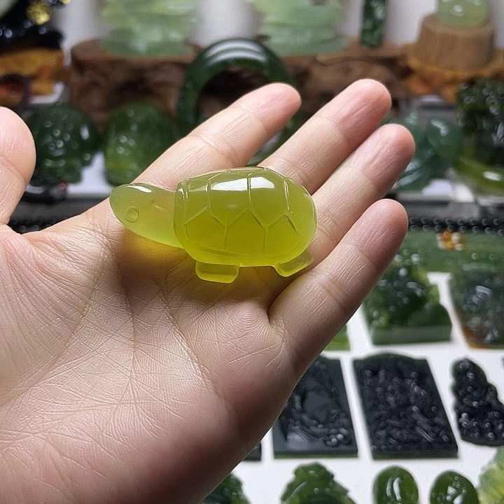 未镶嵌蛇纹石玉手把