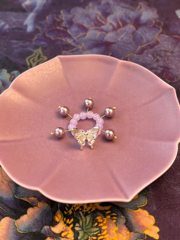 【丁香紫·高足杯提溜】纯手工茶道精美小清新高颜值