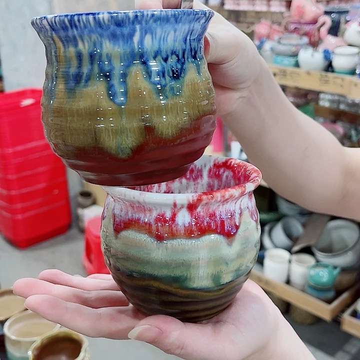 有孔，凑10元包邮陶瓷花盆发货！