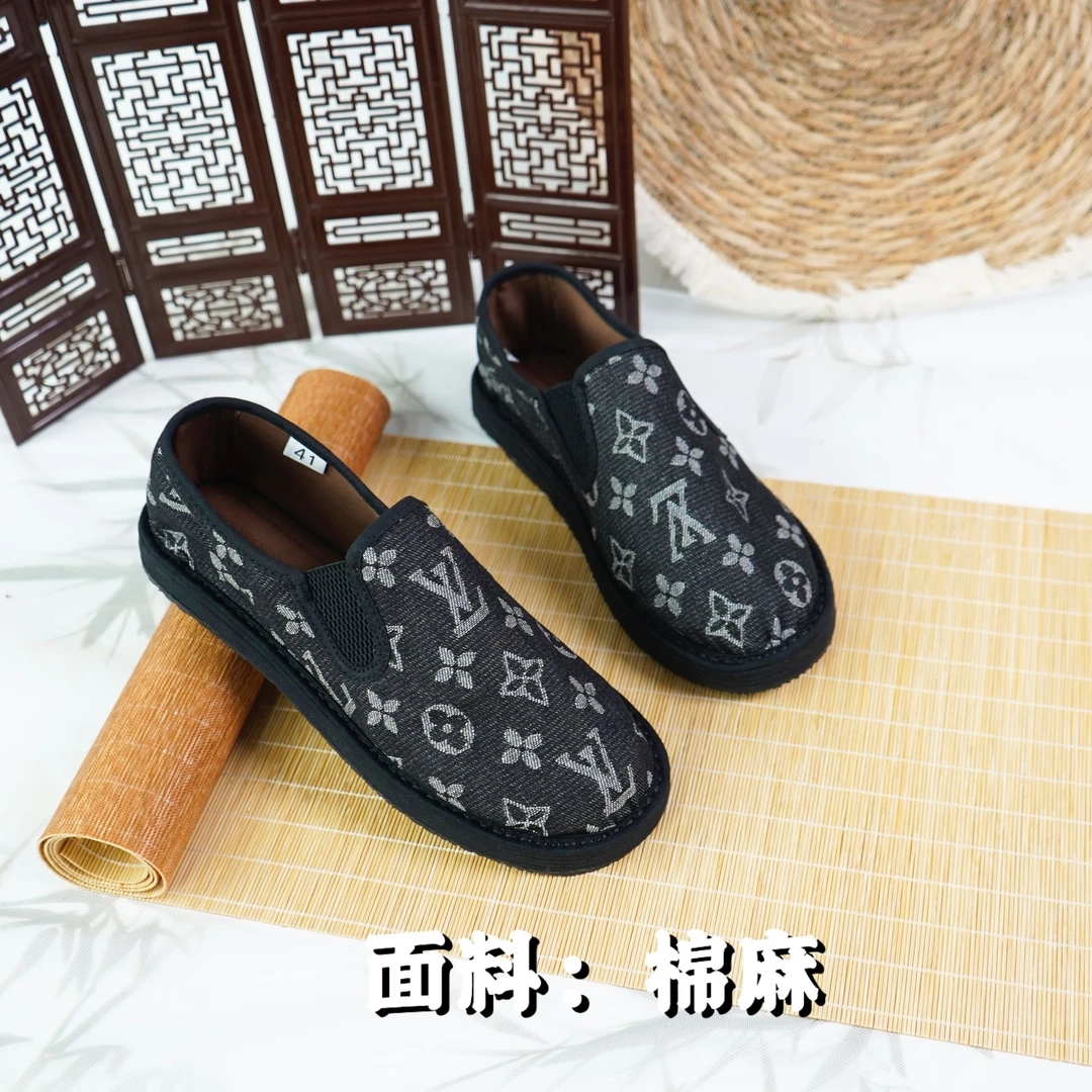 秋上新【秋夜—三片男鞋】千层底手工布鞋传统布鞋民族风布鞋男鞋