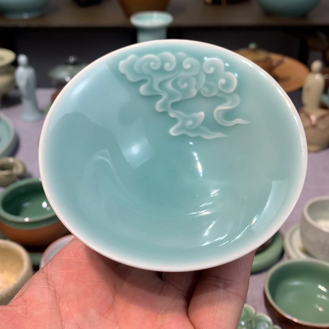 龙泉青瓷天青斗笠