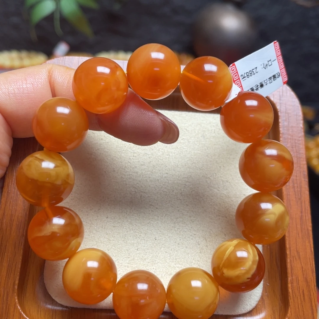 未镶嵌蜜蜡手链手串