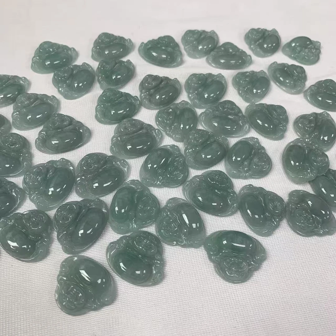 缅甸天然A货翡翠时尚精致百塔精美翡翠佛公女士玉坠-多样性发其一