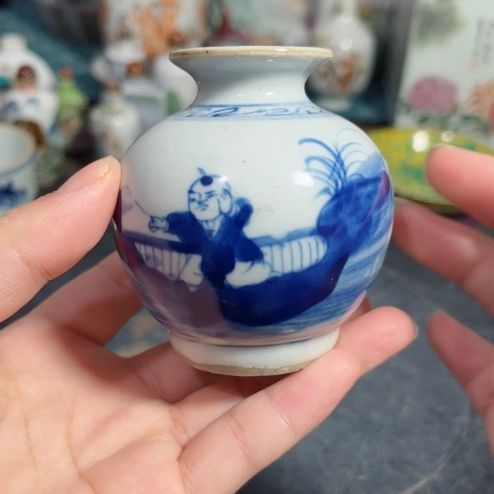 摆件青花苹果尊111111一件