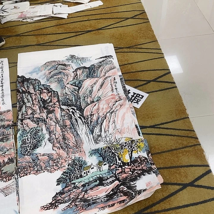 农***士国画放漏作品手绘画芯