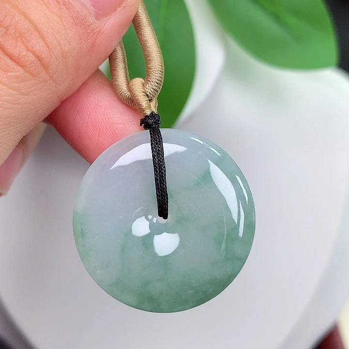 颈饰未镶嵌翡翠平安扣 27.8x4.8mm