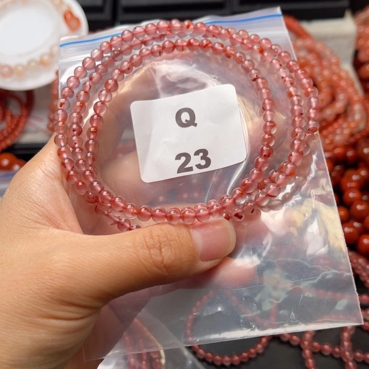 南红玛瑙未镶嵌多样性发货默认微瑕称重4mm