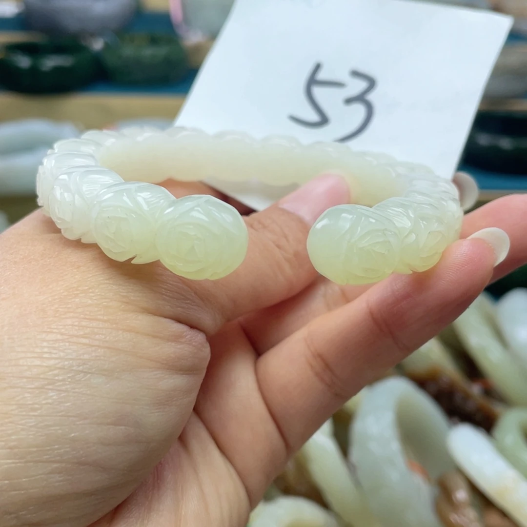 未镶嵌手镯和田玉圈口59