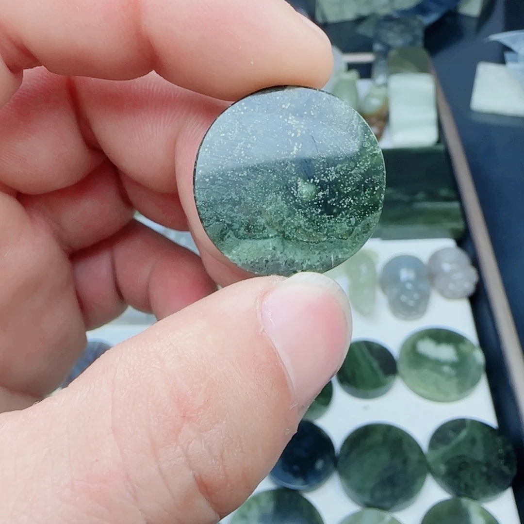 和田玉珠宝半成品未镶嵌阳****7