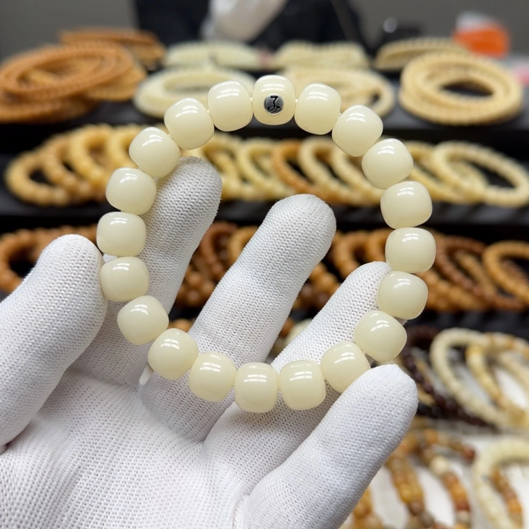 菩提根/象牙果手串11×12 5年 霜降 鬼工