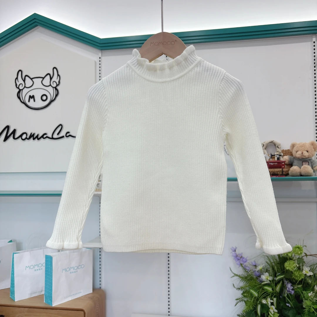MOMOCO冬季女童2025新款时尚洋气百搭毛衣77880230008
