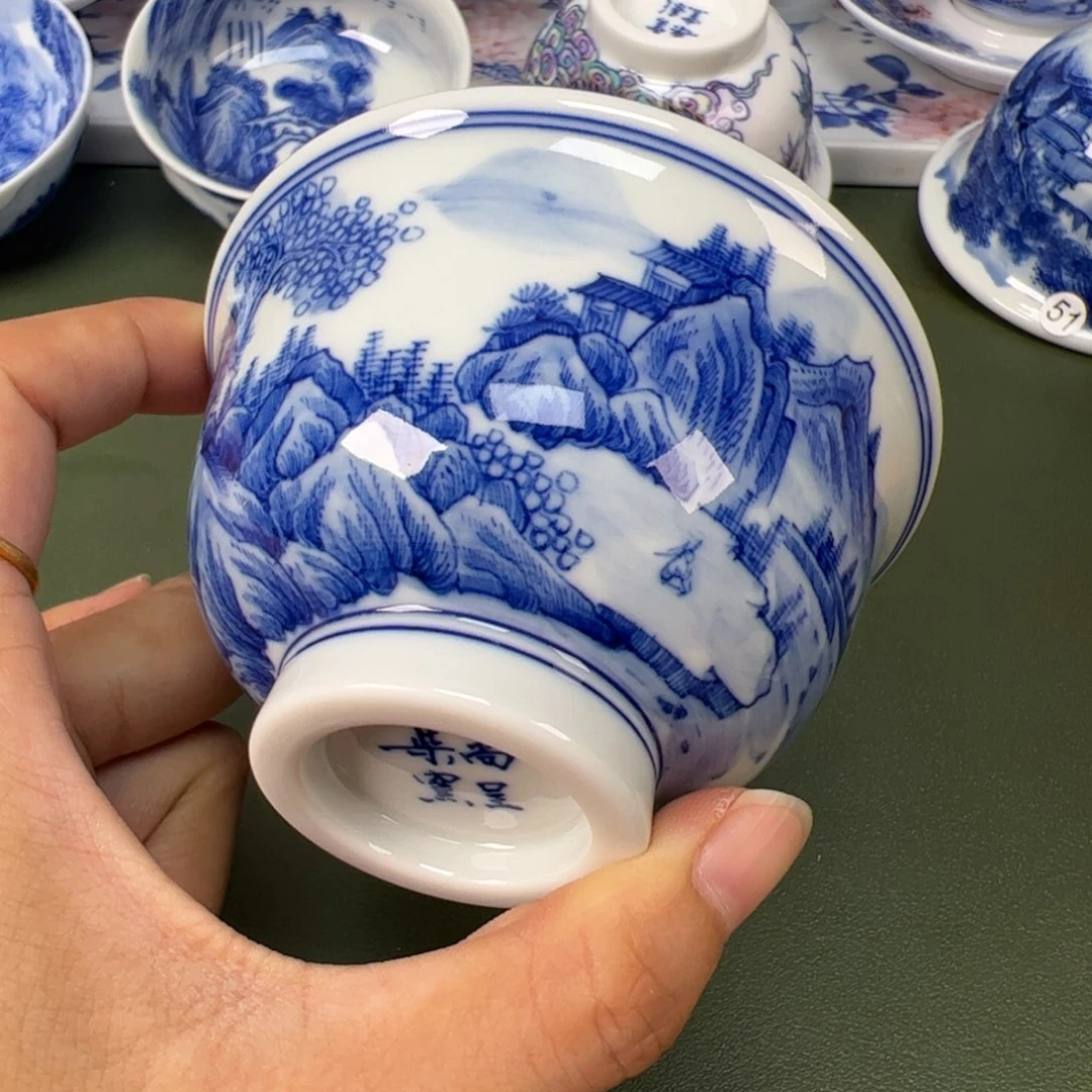 景德镇纯手工纯手绘茶具木木98