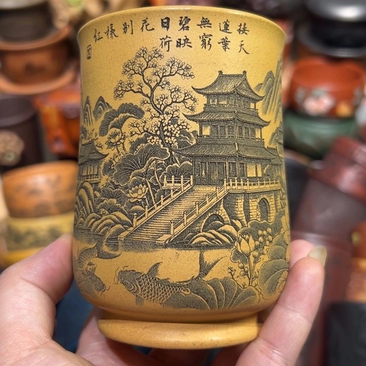 茶杯紫砂宜兴紫砂主人杯