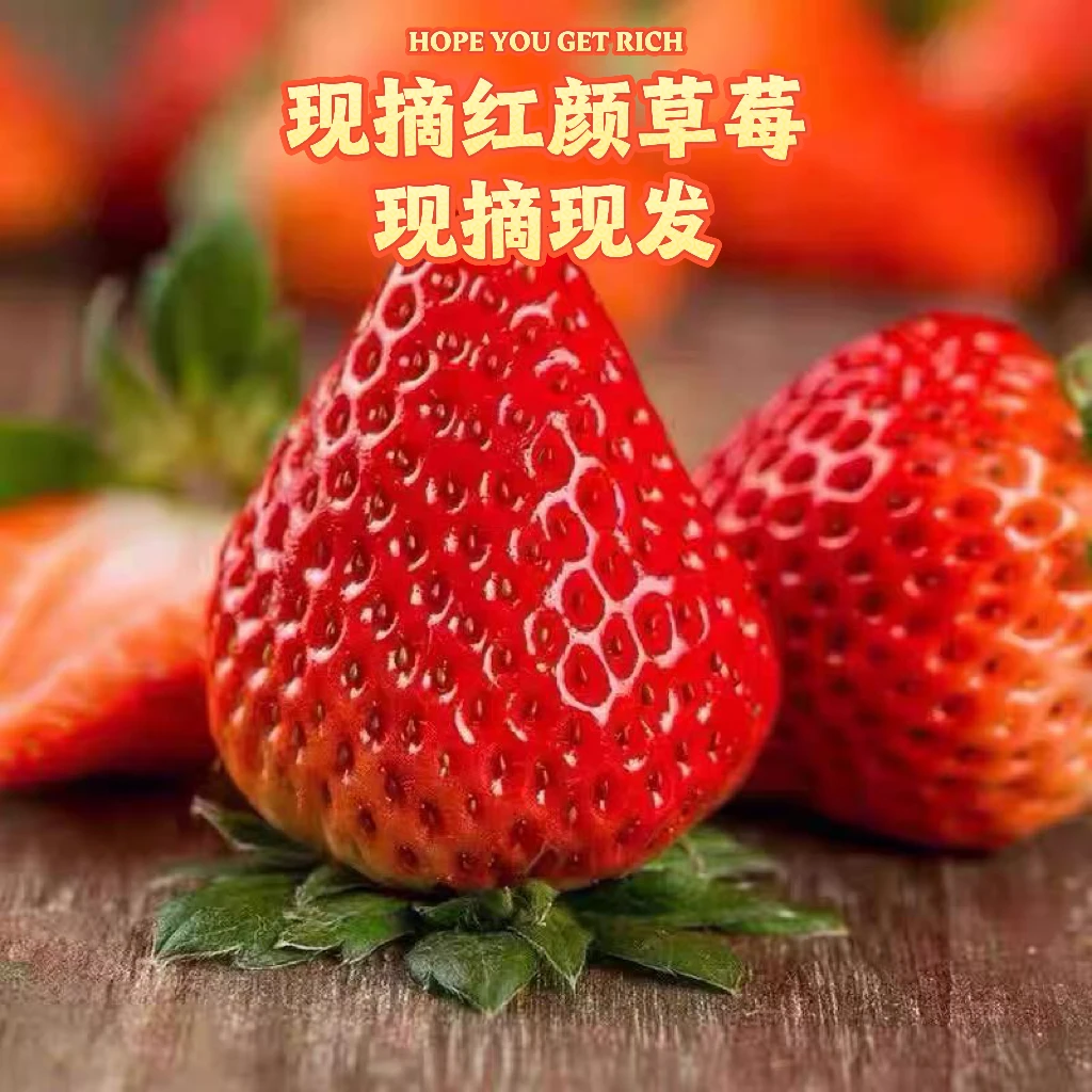 【顺丰快运】红颜中果（13g-20g）1kg装【尝鲜到手】