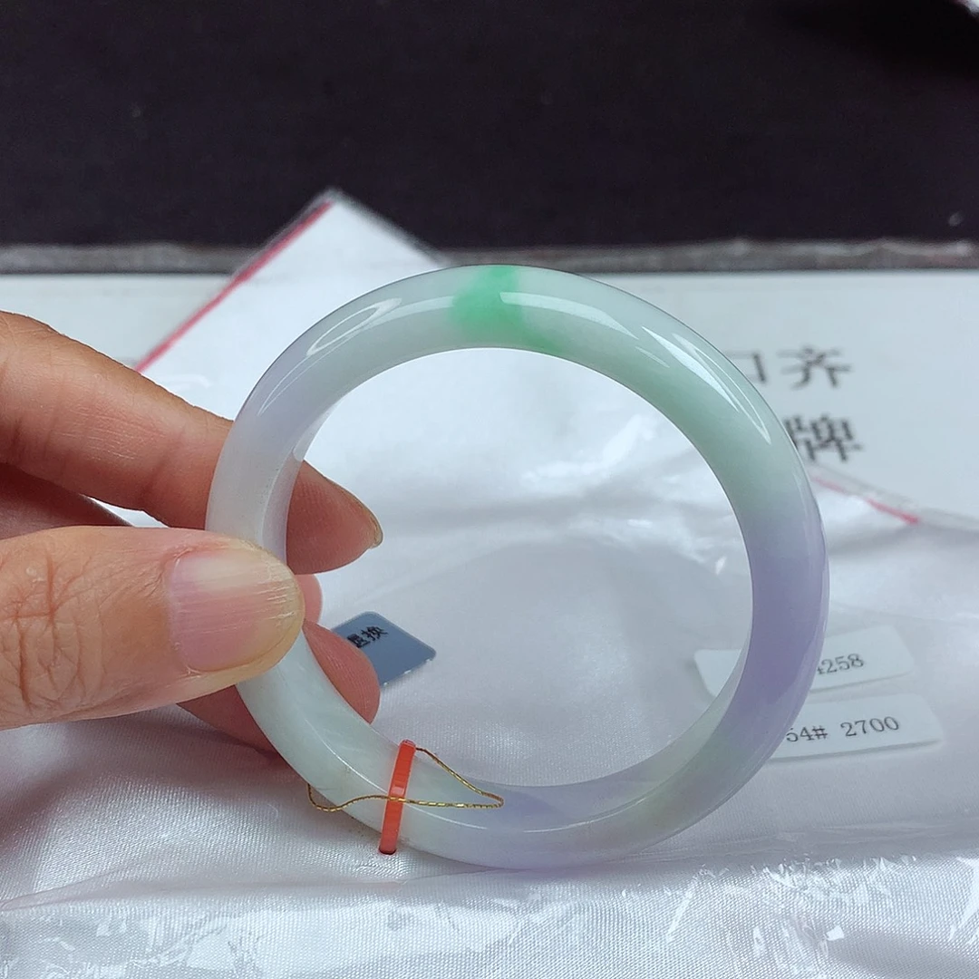 未镶嵌手镯翡翠54圈4258