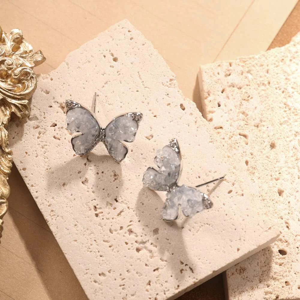 铜合金耳饰 Gooden岛家【40万粉丝回馈】银针高级感气质蝴蝶耳环