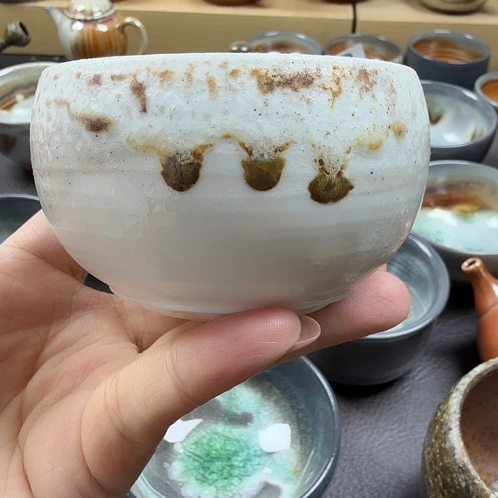 手工手作柴烧主人杯