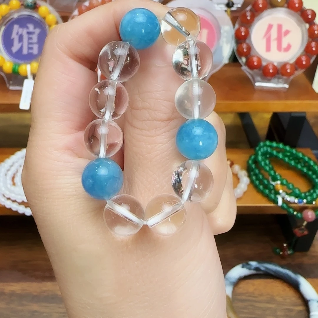 未镶嵌手链玛瑙/玉髓一*白水手捻