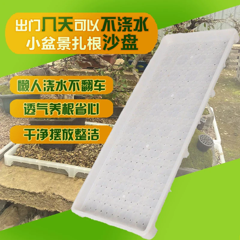 盆景沙盘养花透气养护长方形盆景保湿沙盘保湿箱阳台家用园艺用品