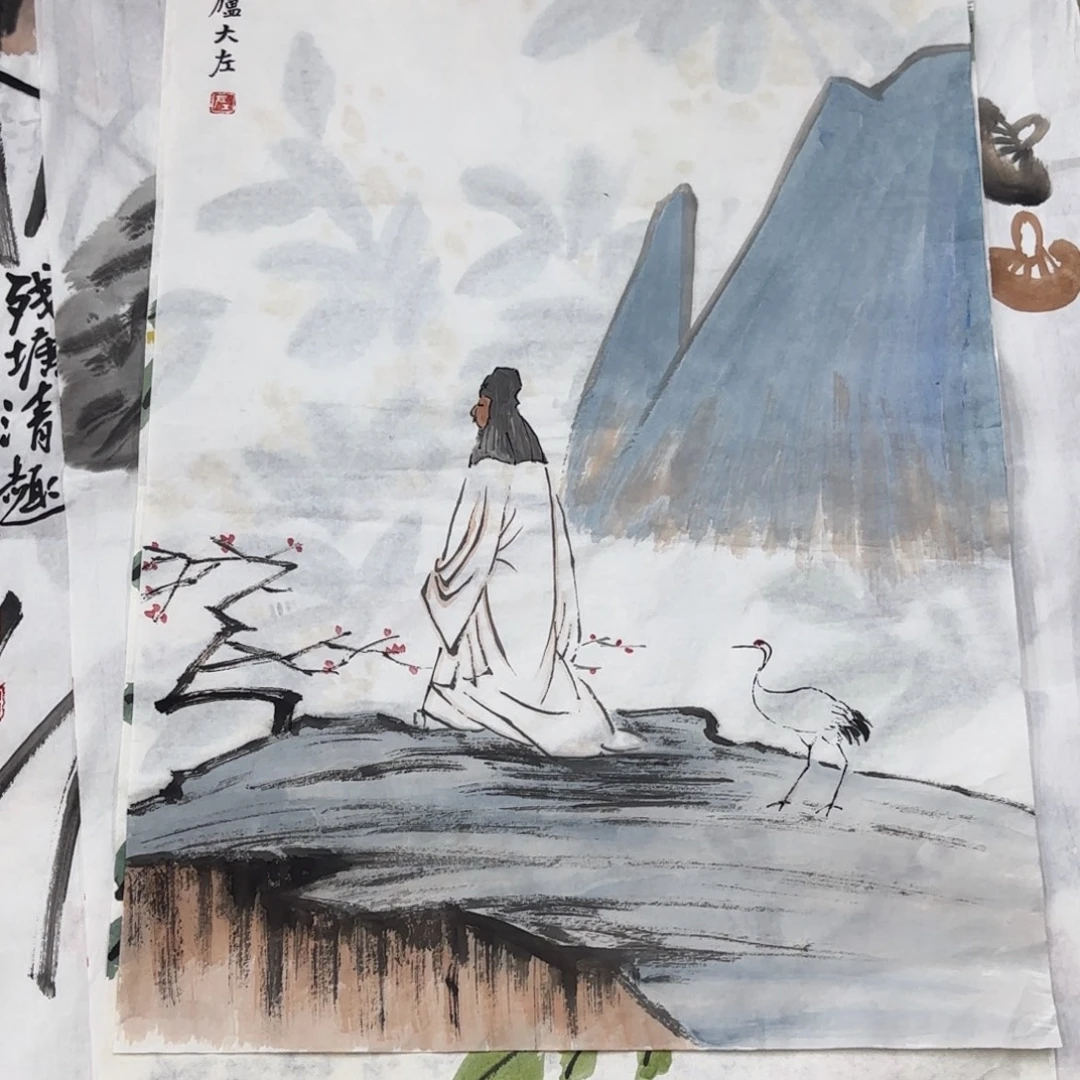国画国画作品老师刘