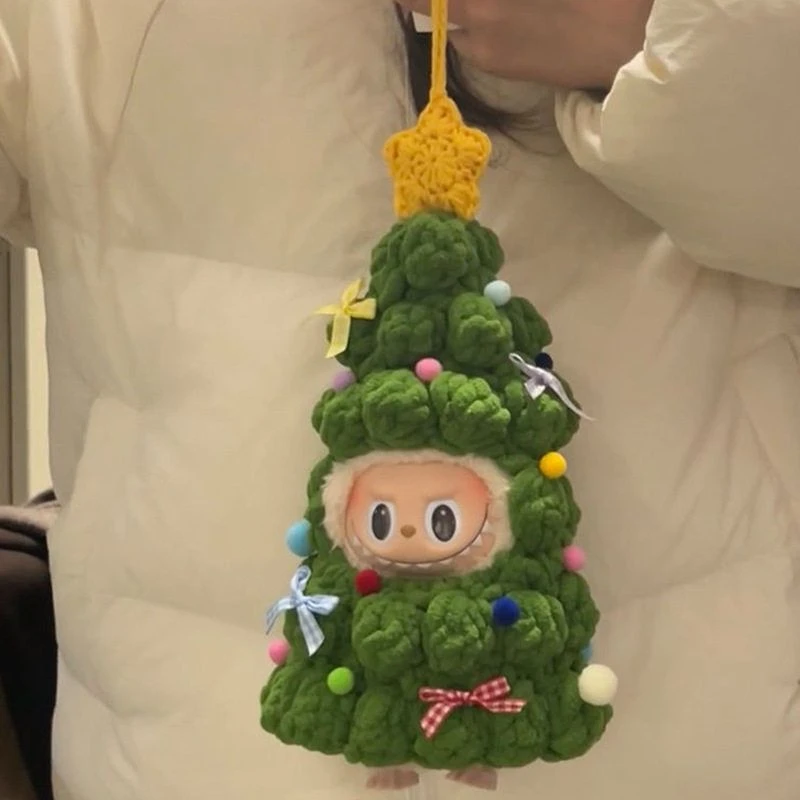 labubu娃衣圣诞树拉布布衣服15-17cm一代二代三代【不含玩偶】