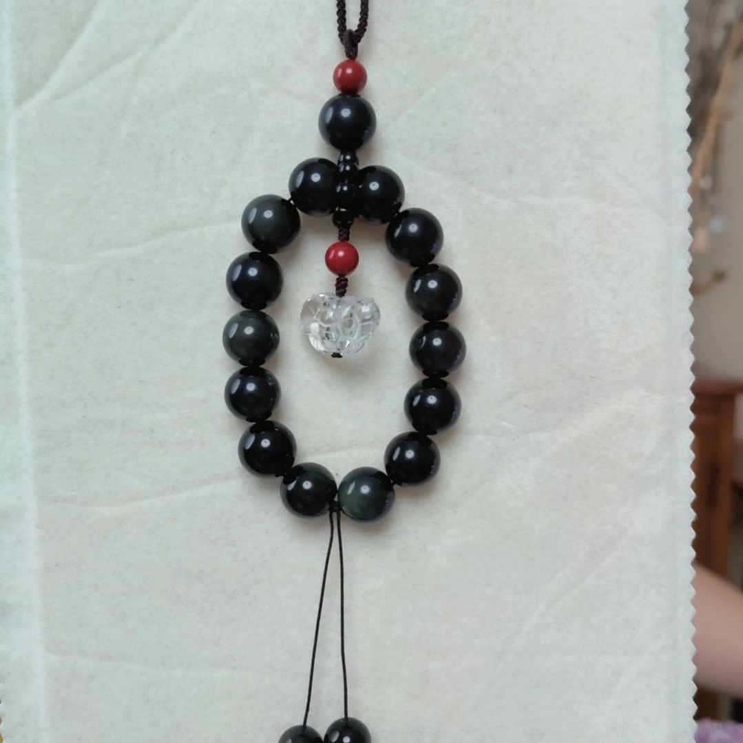 合金黑曜岩车挂挂件