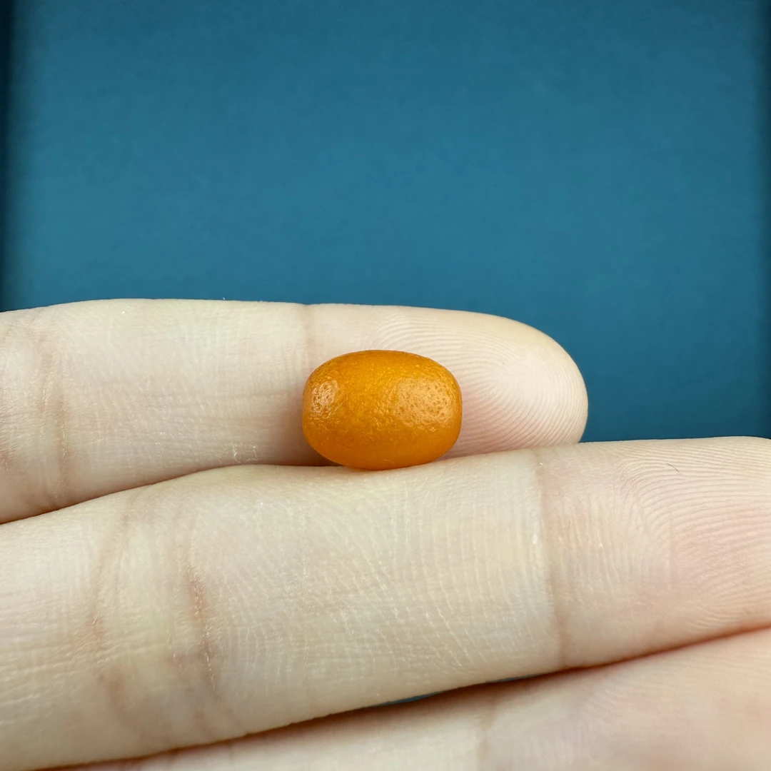 A8175天然原矿蜜蜡老蜡枣珠8*10.6mm支持复检假一罚十
