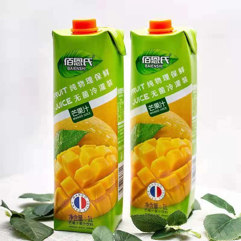 【临期】【2瓶装】临期佰恩氏芒果复合果汁饮料1L*2瓶大瓶装聚餐饮料