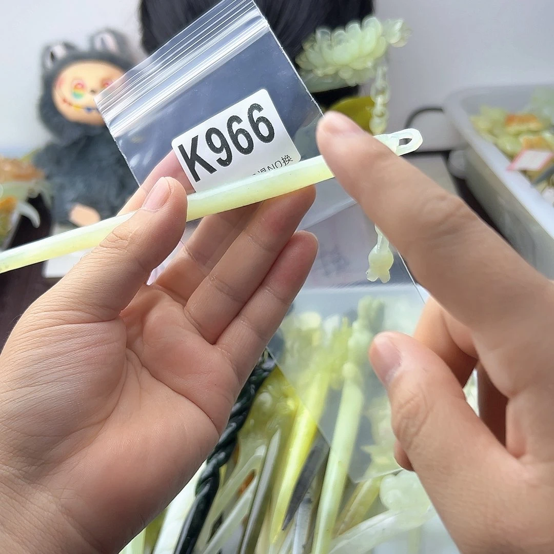 合金蛇纹石玉发饰猫**众