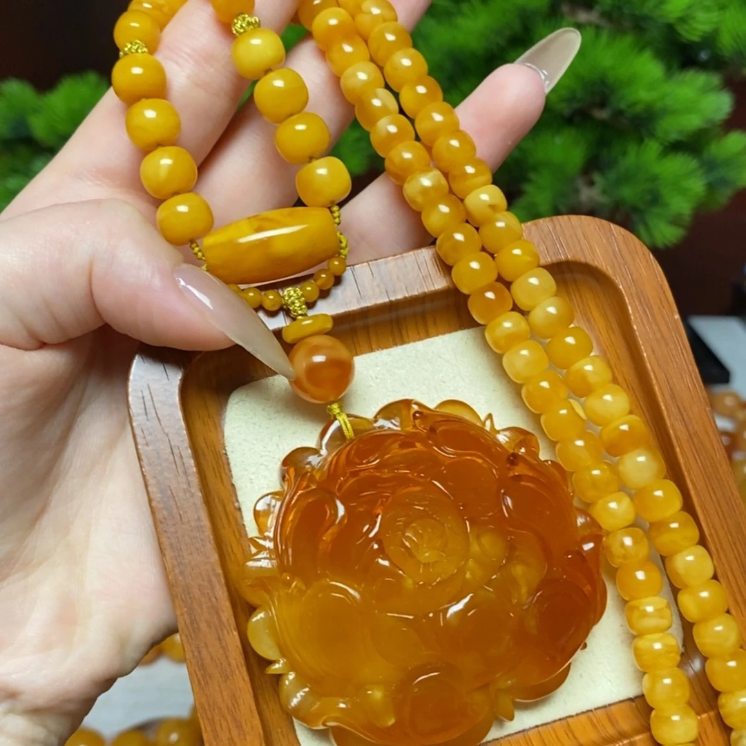 【闪购商品】未镶嵌颈饰蜜蜡项链