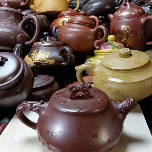 紫砂茶壶宜兴原矿底槽清柴烧手工220cc紫砂壶