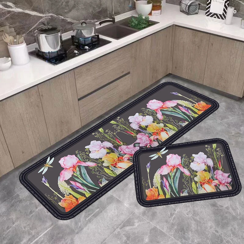 X209-5【40*60+40*120cm】厨房地垫防滑防油免洗耐脏脚垫家用硅藻泥