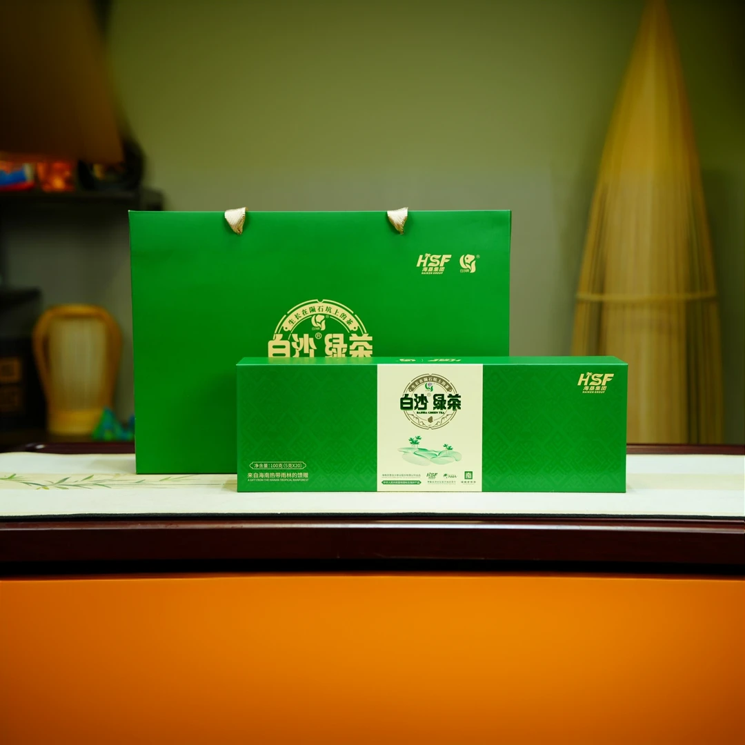 【天涯春雪】海南白沙陨坑100g甘甜礼盒装浓香型茶叶白沙绿茶