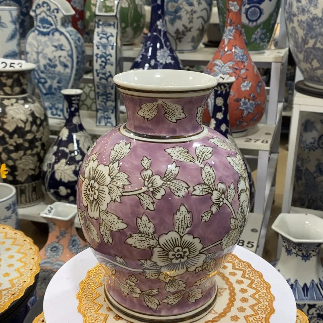 【闪购商品】陶瓷青花瓷花瓶微瑕福利一个