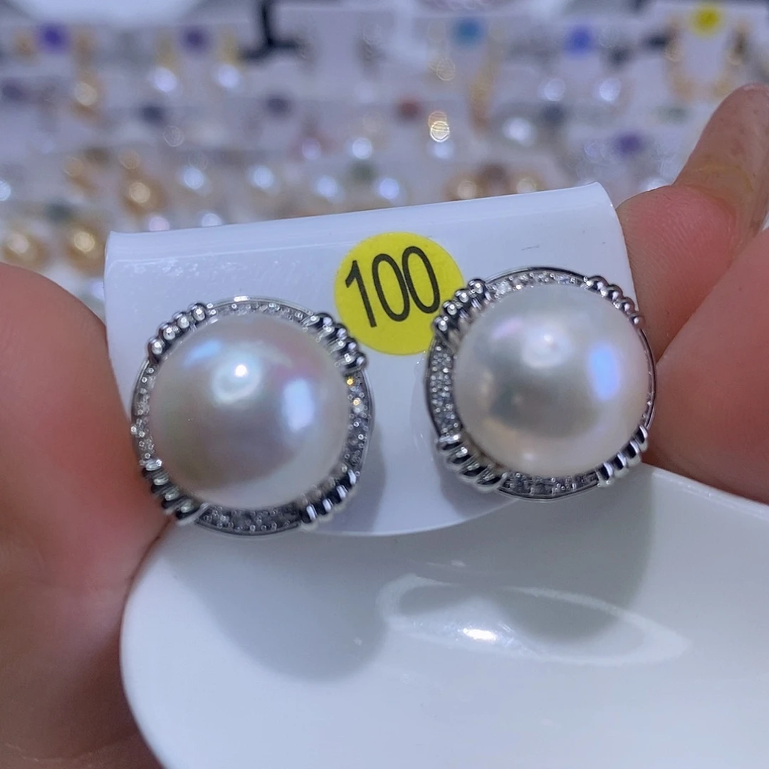 未镶嵌淡水珍珠耳饰