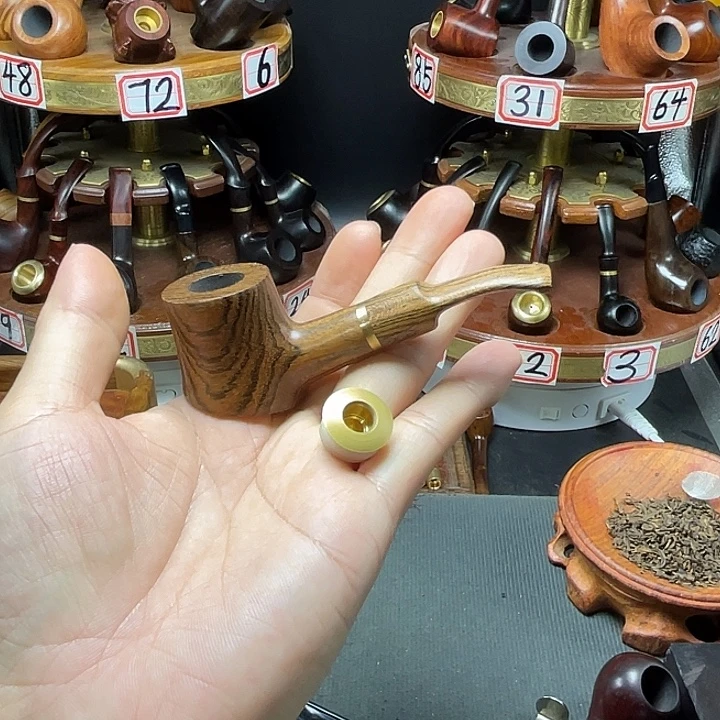 黄花梨炭层三用小锤子弯斗