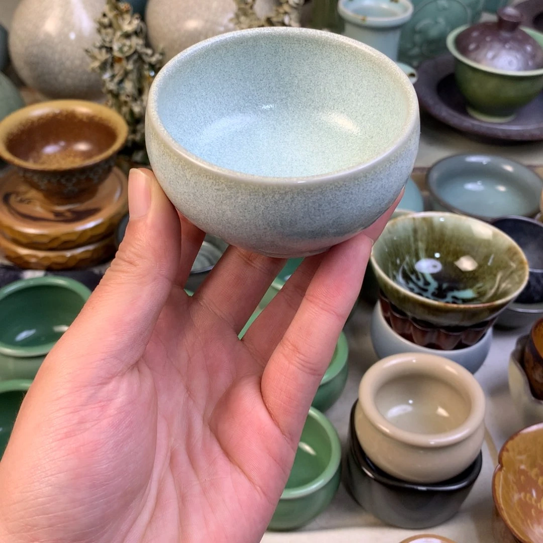 杯微瑕微瑕龙泉青瓷龙泉