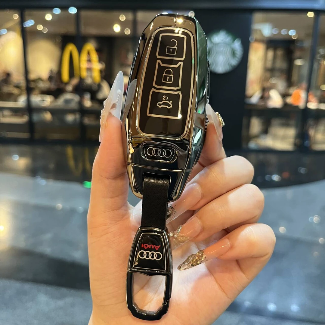 2025款奥迪A5L车钥匙套专用新款A5l遥控钥匙扣包套高档金属壳个性