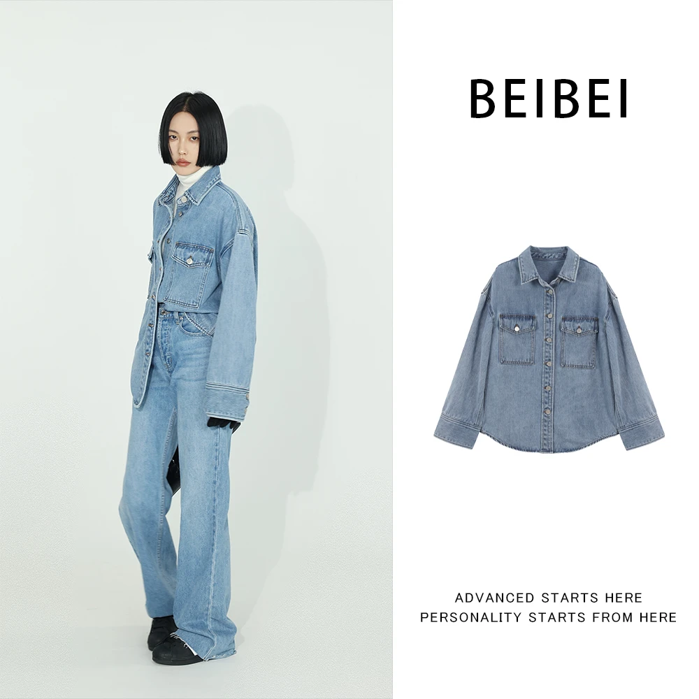 『现货』美式街头潮酷潮流港风百搭水洗长袖牛仔外套7002