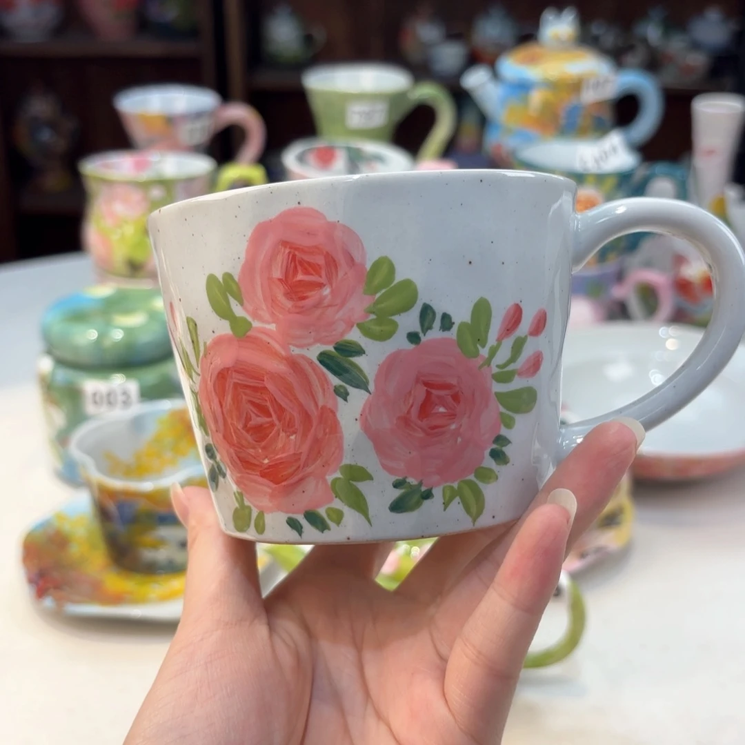 景德镇手绘高温釉下彩陶瓷茶具