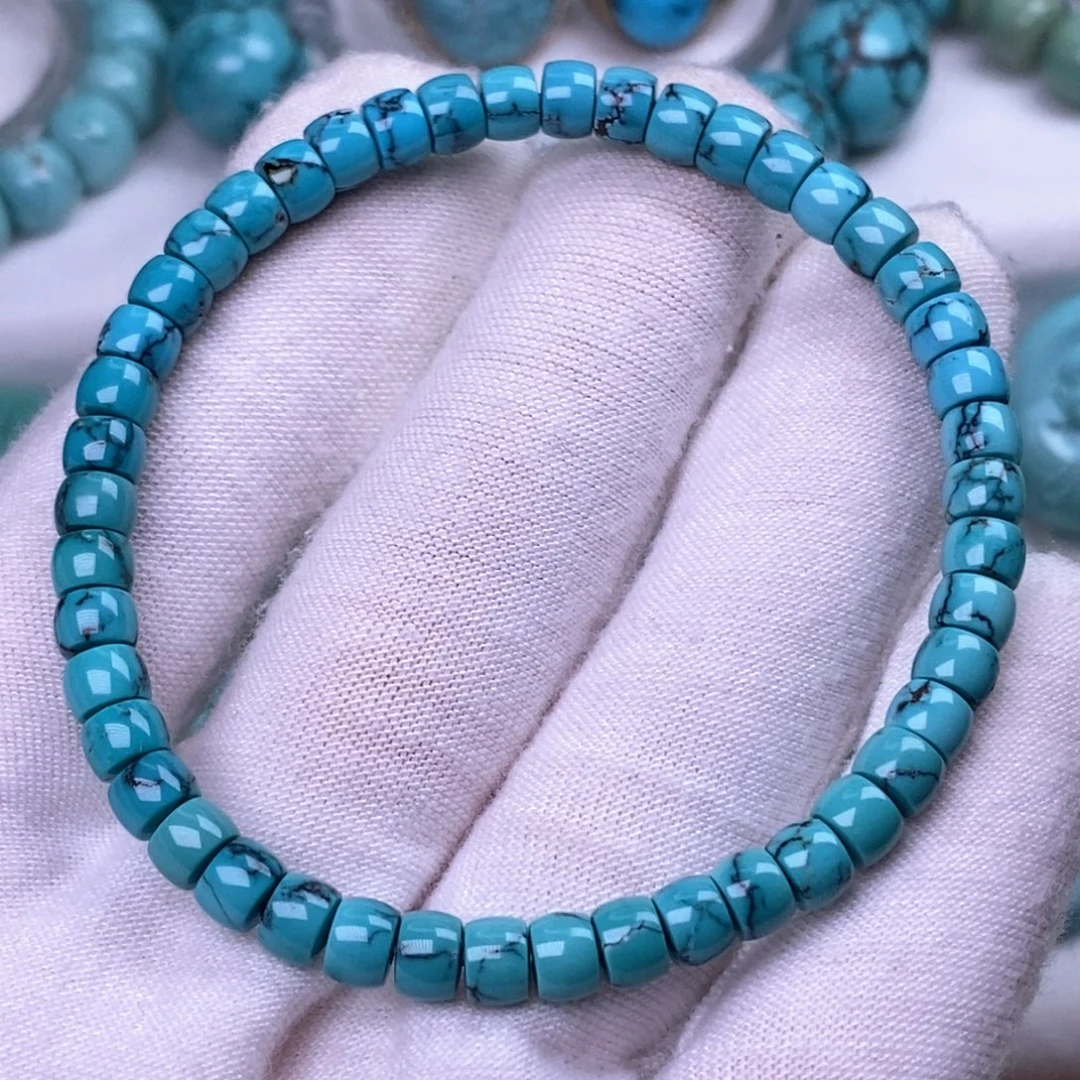 未镶嵌绿松石珠宝奇石5.3mm