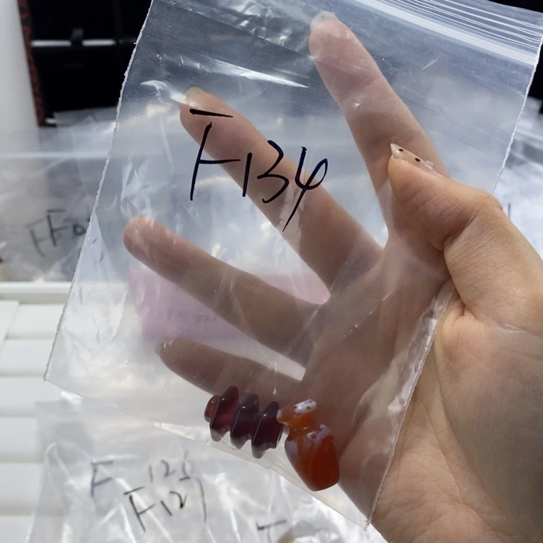 黑***刺合金玛瑙/玉髓珠宝半成品