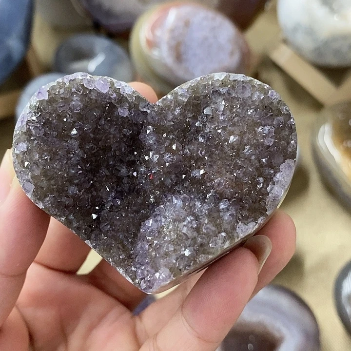 紫晶珠宝半成品未镶嵌