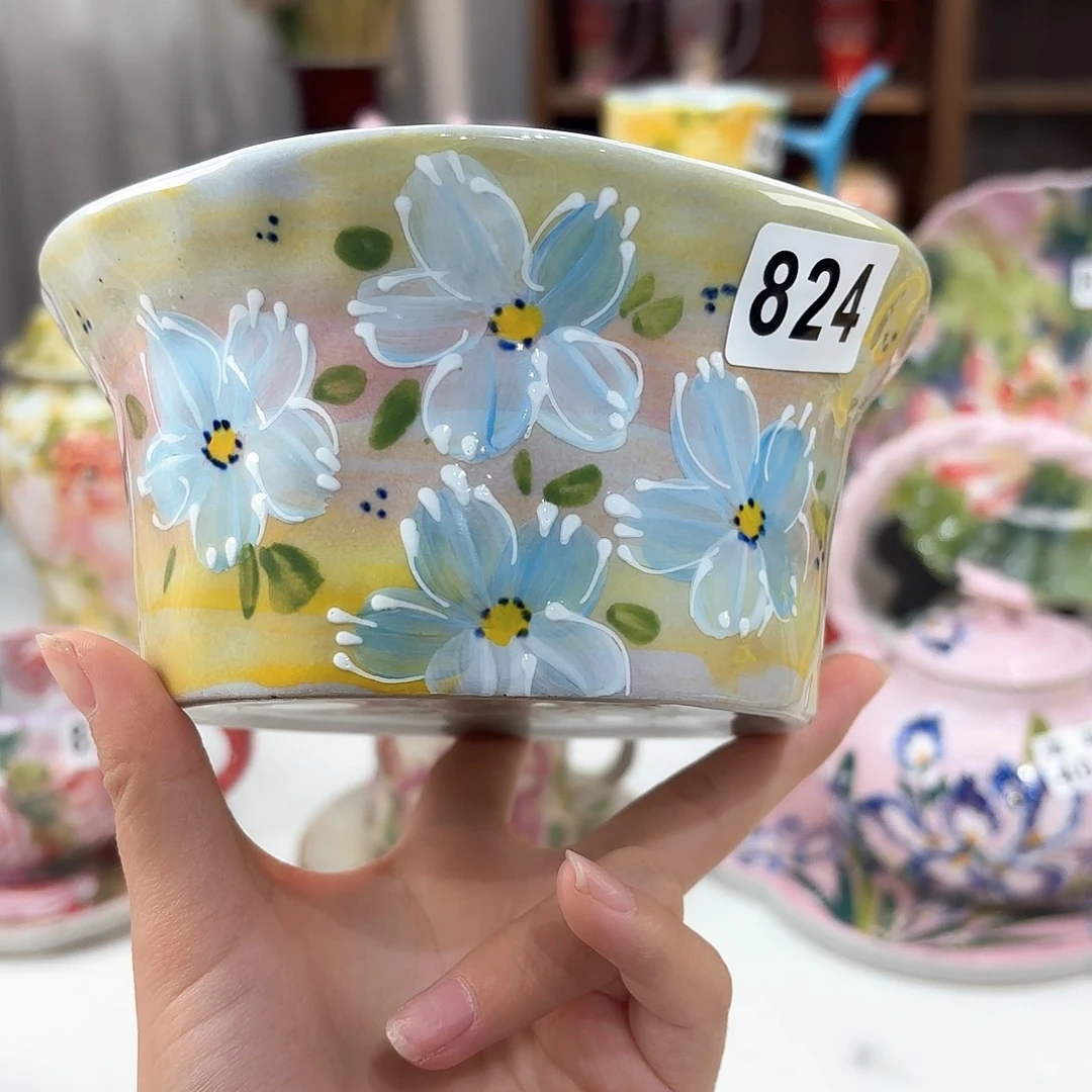 景德镇手绘高温釉下彩陶瓷茶具