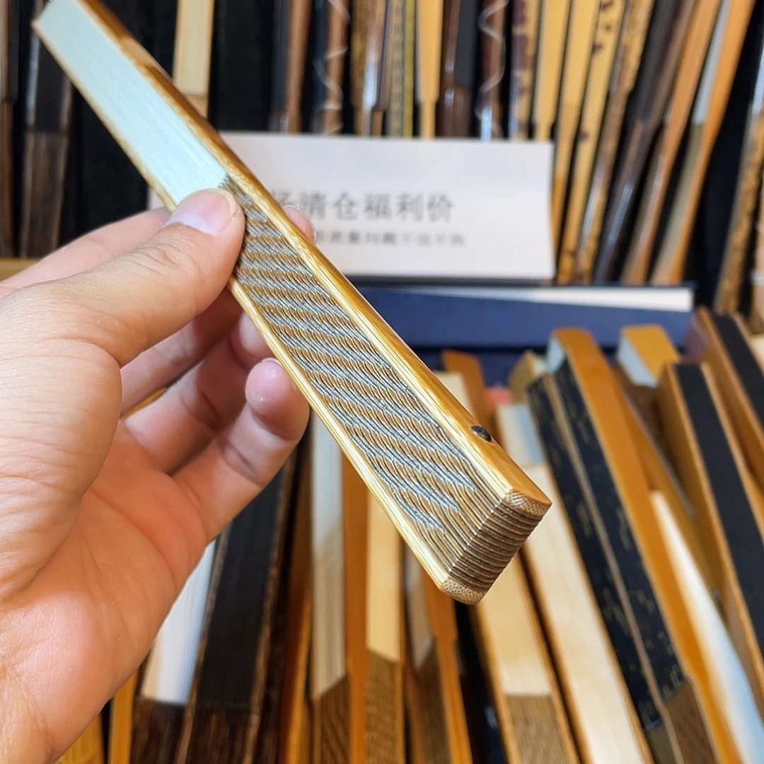 扇子黑**笔三合龙鳞翻95-16/黑金机开