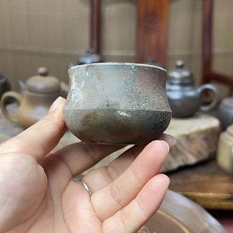 戬谷龙窑柴烧茶杯146